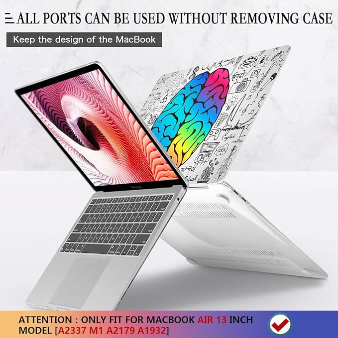 CISSOOK Compatible with MacBook Air 13 inch Case 2021 2020 2019 2018 Release - Image 5