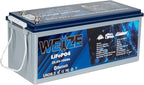 WEIZE 24V 100AH Bluetooth LiFePO4 Lithium Battery, Grade A Cells, 150A BMS by WEIZE