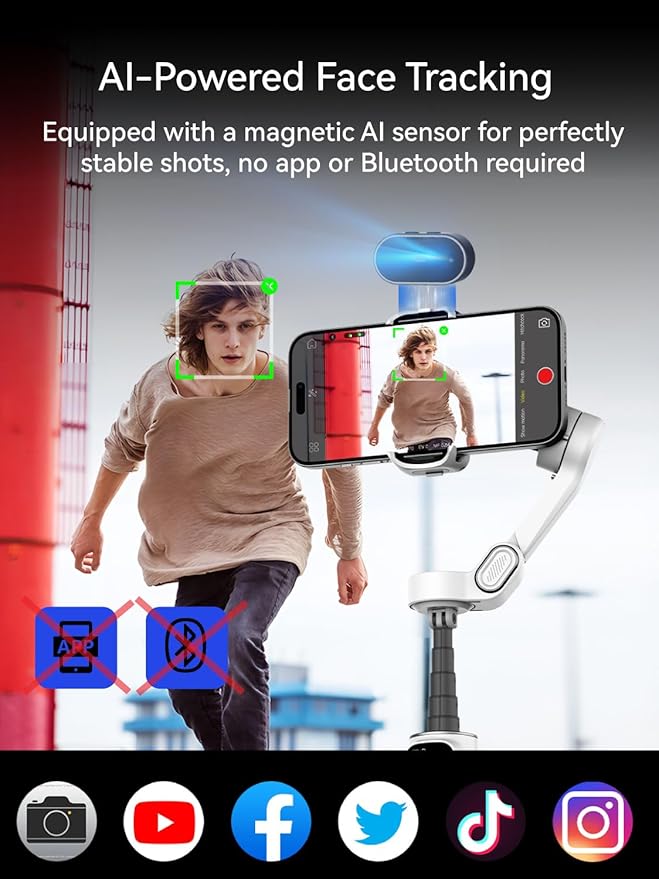 Gimbal Stabilizer for iPhone, Phone Gimbal - Image 2