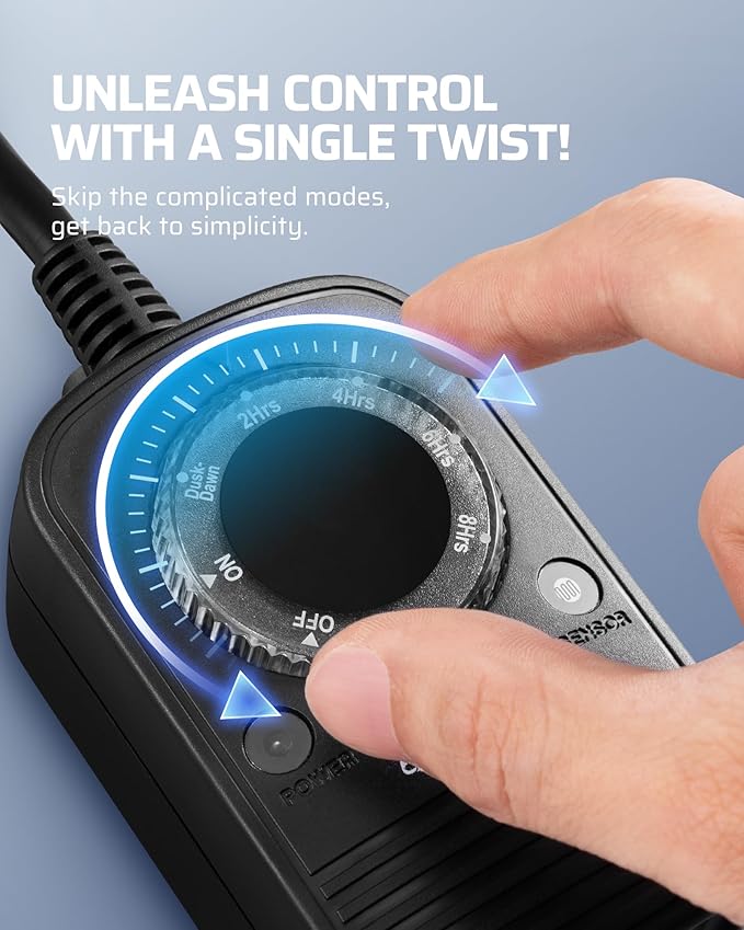 DEWENWILS Outdoor Timer for Lights, Dusk to Dawn Sensor for Electrical Outlet - Image 5