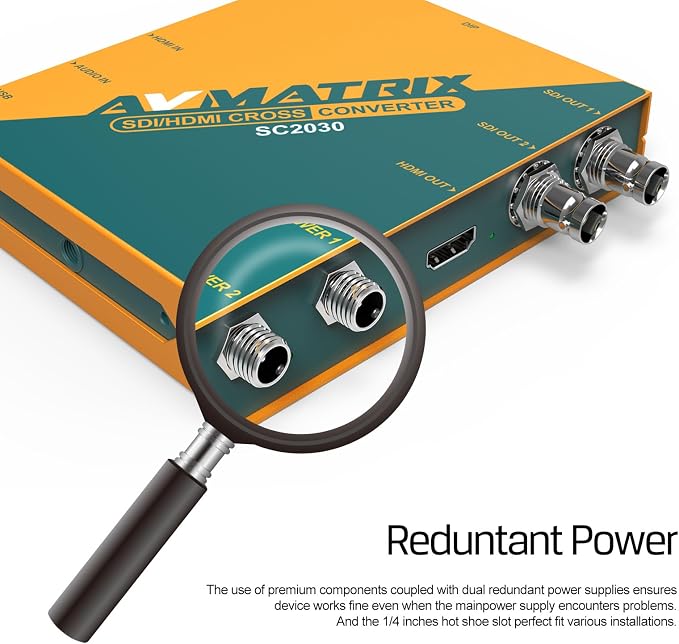 AVMATRIX SDI/HDMI Up/Down/Cross Converter, DlP Switches, SD/HD/3G-SDI Scaling - Image 5
