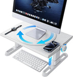 Monitor Stand Riser for Desk, 360°Rotation Freely Height Adjustable by Knob by Unknown
