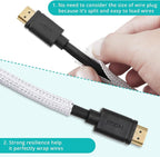 20ft - 1/4 inch White Cable Sleeve, Cable Organizer - Image 4