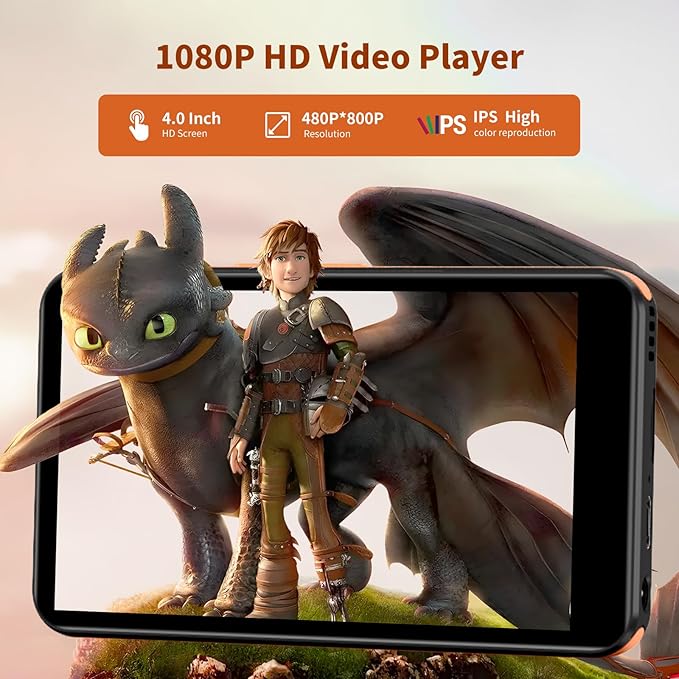 160GB MP3 Player with Bluetooth WiFi, Android 13 MP3 & MP4 Players with 4" - Image 5