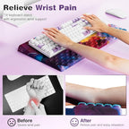 Ospelelf Keyboard Wrist Rest Comfortable Ergonomic Keyboard Stand Riser Holder - Image 2