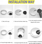 3 Pcs Satin Nickel Metal Cable Grommet, Zinc Alloy Desk Table Grommet Cable - Image 4