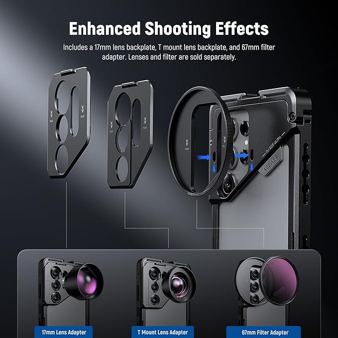 NEEWER S25 Ultra Phone Cage, Mobile Video Rig Phone Stabilizer - Image 3