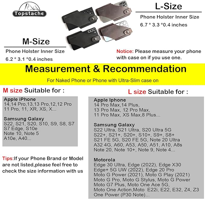Topstache Leather Belt Phone Holster - Image 5