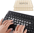 Tomorotec 80PCS Clear Silicone Raised Keyboard Key Cover Stickers by Tomorotec