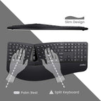 Perixx Periduo-605, Wireless Ergonomic Split Keyboard and Vertical Mouse Combo - Image 2