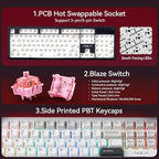 AULA F106PRO Wireless Keyboard, Full Size Mechanical Keyboard - Image 6