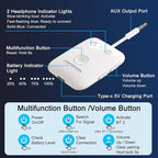 Premium Bluetooth 5.4 Transmitter, Airplane Wireless Adapter, Supports 2 - Image 9