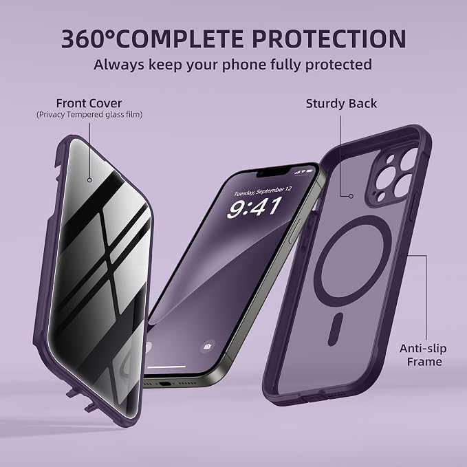 BERFY Magnetic for iPhone 13 Pro Max Case, Compatible - Image 8