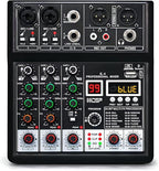 Dj Mixers, 4 Channel Audio Mixer, Sound Board by jindaaudio