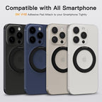 COOLQO 4Pcs 360 Spin Cell Grip Ring Phone Stand Magnetic Holders - Image 2