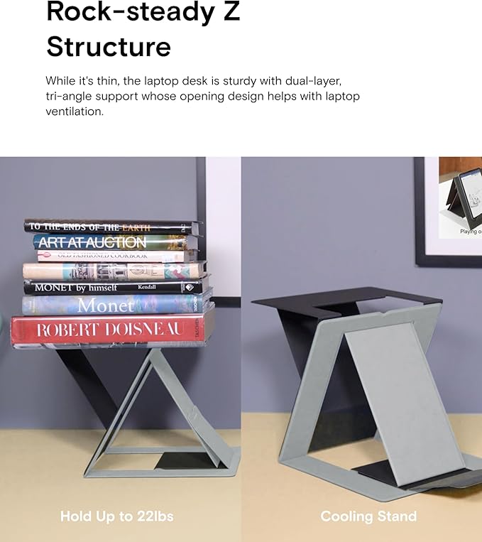MOFT Folding Laptop Stand Lap Desk, Portable & Mini Computer Stand Laptop Desk - Image 4
