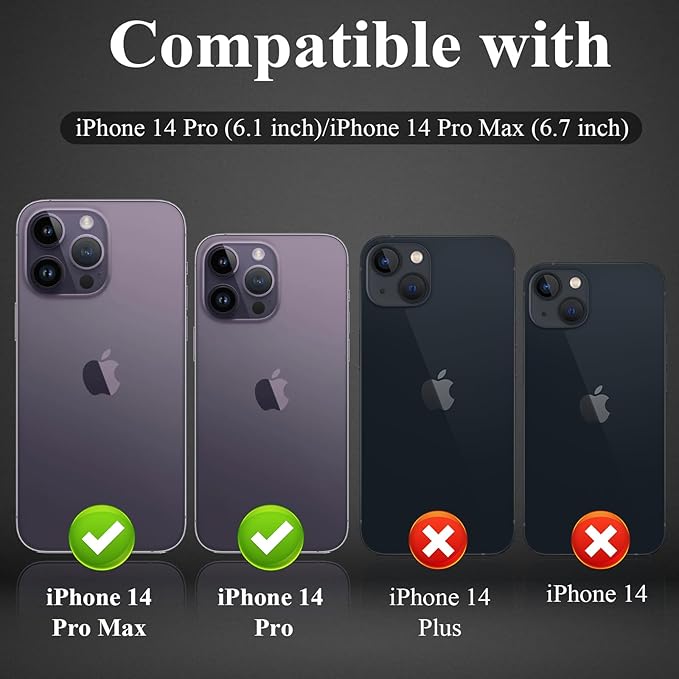 YWXTW Designed for iPhone 14 Pro/iPhone 14 Pro Max Camera Lens Protector Bling - Image 2