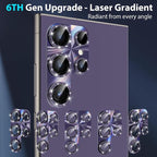 YWXTW Camera Lens Protector for Samsung Galaxy S24 Ultra, Bling Glitter - Image 2