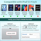 OYEEICE Keyboard Case for iPad Pro 12.9 inch 6th Gen 2022, 5th 2021, 4th 2020 - Image 2