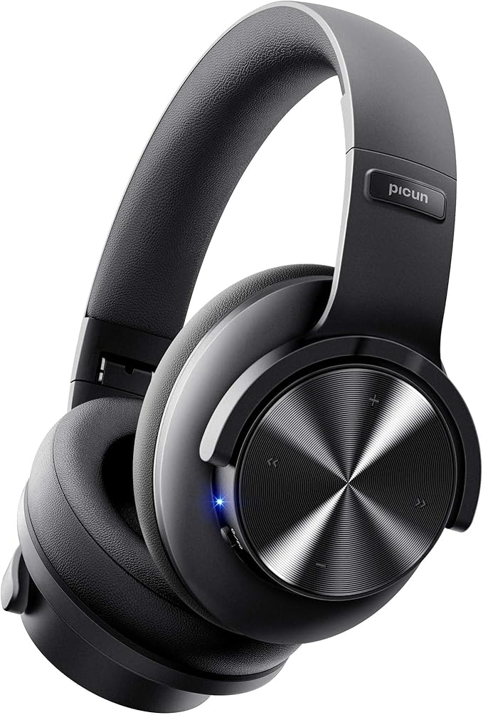 Picun B8 Bluetooth Headphones, 120H Playtime Headphone Wireless Bluetooth by Picun