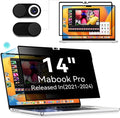 Privacy Screen Protector for MacBook Pro 14 Inch, Easy On/Off Removable Anti by Protescreen