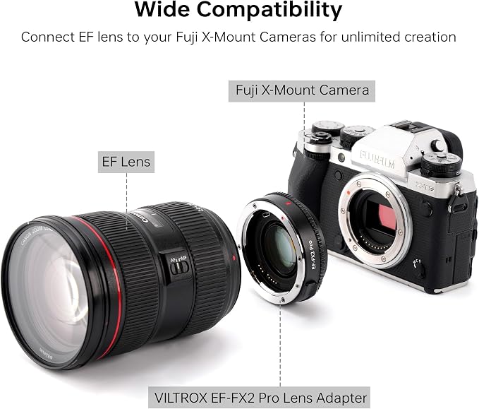 VILTROX EF-FX2 Pro Auto Focus Lens Adapter 0.71x Focal Reducer Speed Booster - Image 6