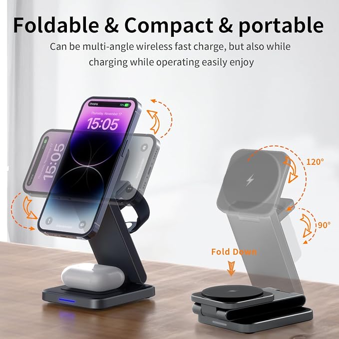 3 in 1 Magnetic Wireless Charger Station - Image 5