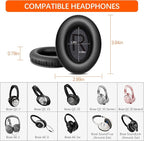 Replacement Ear Pads for Bose QC45/35/25/15/QC2/Ae2/Ae2W/Sound Link/Sound True - Image 2