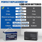 12V 100Ah Trolling Motor Bluetooth LiFePO4 Battery, 120A BMS Rechargeable BCI - Image 6