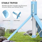 ATUMTEK 55" Selfie Stick Tripod, All-in-one Extendable Aluminum Phone Tripod - Image 3
