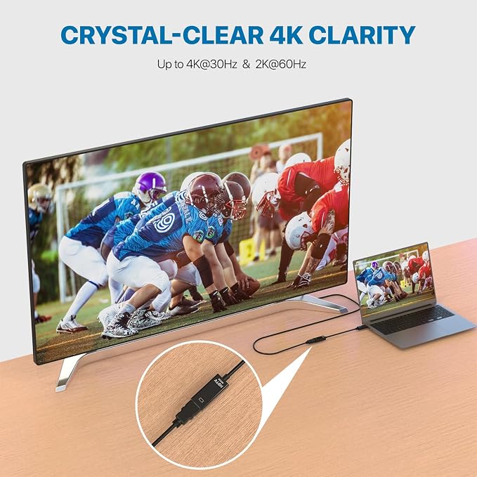 4K DisplayPort to HDMI Adapter, Supports 3840x2160@30Hz - Image 6