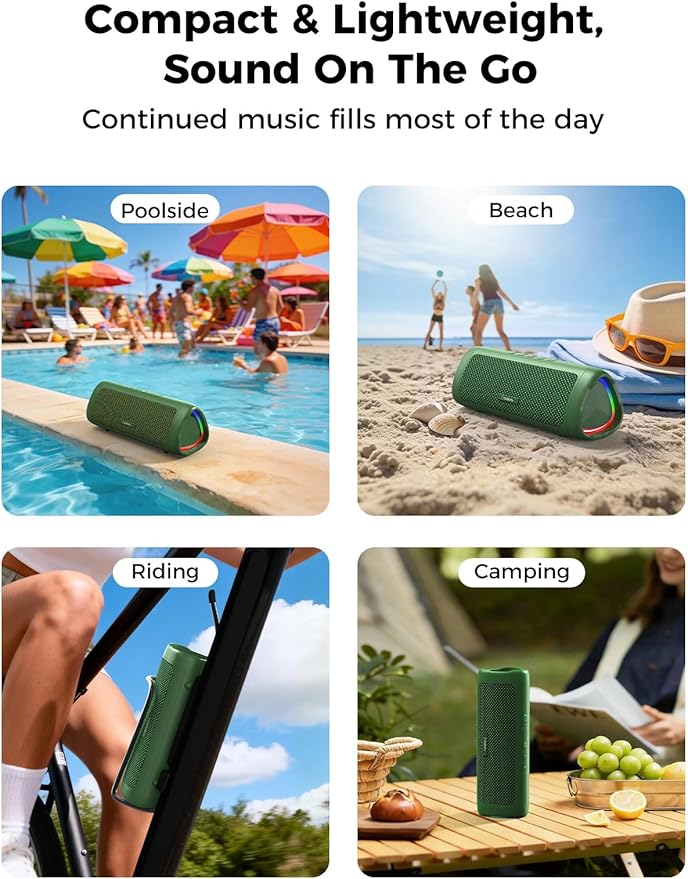 Bluetooth Speaker, 20W HD Sound, Portable Wireless, IPX5 Waterproof, - Image 7