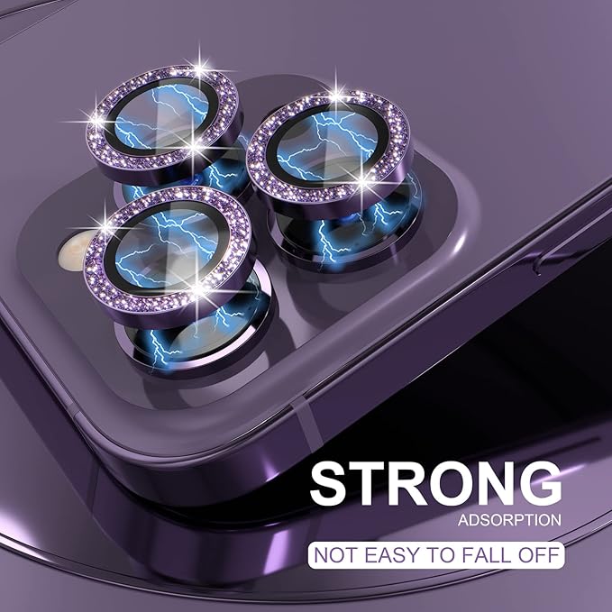 Choiche [3+1 for iPhone 14 Pro/iPhone 14 Pro Max Camera Lens Protector Bling - Image 6