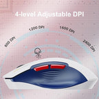 Wireless Mouse, Visible Battery Display，Rechargeable Laptop Mouse Wireless 2.4G - Image 4