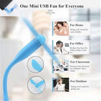 Mini USB Fan, Portable Pocket Fan USB-A Powered Little Cooler, Quiet Operation - Image 3