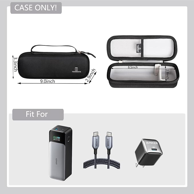 Hard Storage Case for Anker 737 Power Bank and Anker 715 Charger Combo-Tourmate - Image 5
