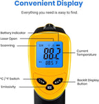 Etekcity Infrared Thermometer Temperature Gun 1080, -58°F to 1130°F - Image 10