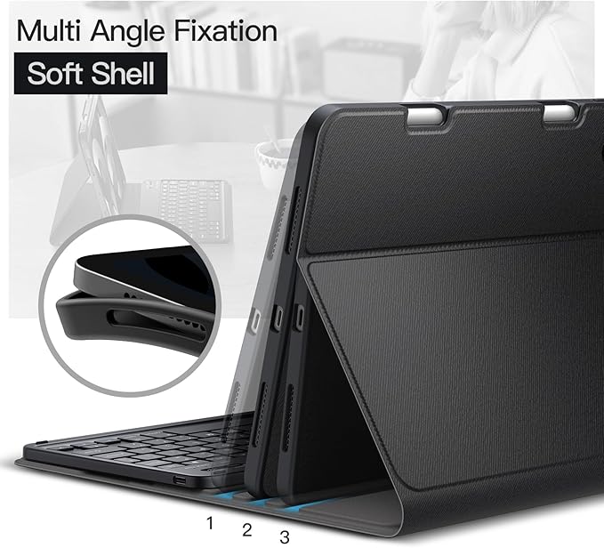 JETech Keyboard Case for iPad Air 11-Inch M3/M2, iPad Air 5th/4th - Image 5