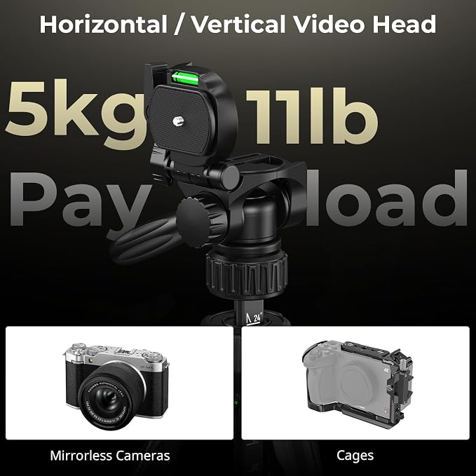 SmallRig 71" Camera Tripod Stand AP-21, Travel Tripod - Image 6