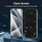 NEW'C 3 Pack Designed for iPhone 15 Pro Screen Protector, Enhanced Tempered - Image 5