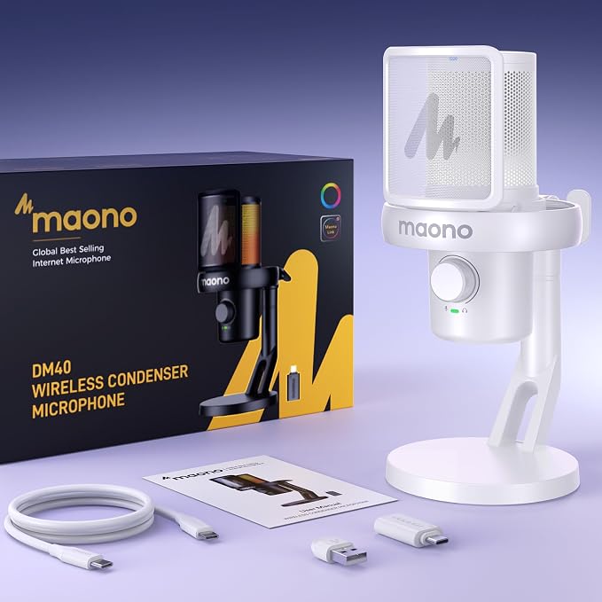 MAONO Wireless Microphone for PC, Gaming Streaming USB Mic - Image 9