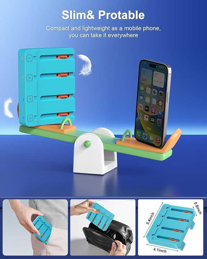 Charger for Nintendo Switch 2 and Switch 1 Controller, Horizontal Charging Dock - Image 5