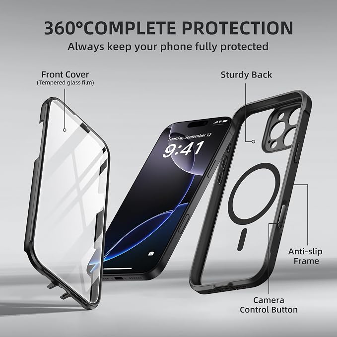 BERFY Magnetic for iPhone 16 Pro Max Case, Compatible - Image 8