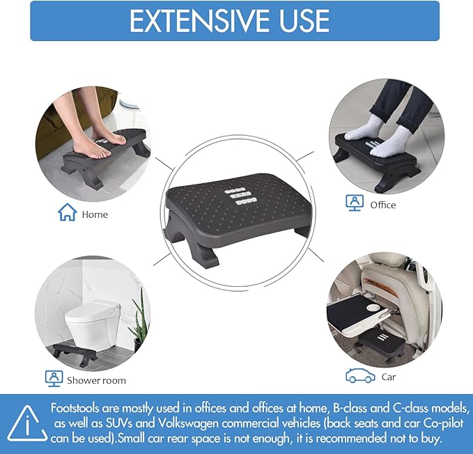 Scalebeard Under Desk Footrest, Ergonomic Foot Stool - Image 7