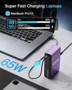 MEKIOJEO 12 Ports Aluminum Alloy 380W Charging Station Fast USB C Charger Block - Image 3