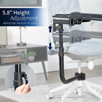 VIVO Office Chair Mounted 26 x 12 Inch Keyboard and Mouse Tray, Ergonomic Tilt - Image 4