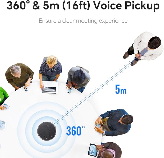 N newline Conference Speaker and Microphone, 360 Voice Pickup, AI Noise - Image 3
