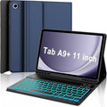 Keyboard Case for Samsung Galaxy Tab A9 Plus 5G 11 inch 2023, 7 Color Backlit by Unknown