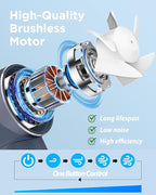 Handheld Fan, Mini Small Portable Turbo Fan, Rechargeable - Image 4