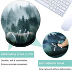 Mouse Pad with Wrist Support, Ergonomic Mouse Pad with Memory Foam Wrist Rest - Image 3